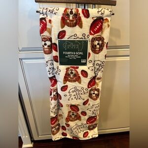 Fourth and Goal Football/Dog Throw/Blanket